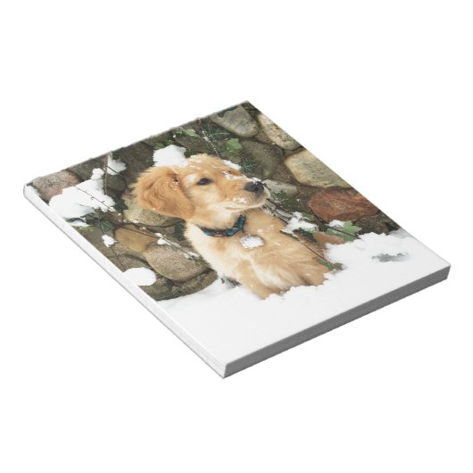 Bloc-note Chiot à neige (Incliné)