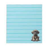 Bloc-note Chiot adorable de Grand Danois (Devant)