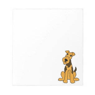 Bloc-note Chiot drôle de chien d'Airedale
