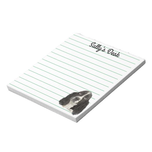 Bloc-note Chiot espagnol Springer anglais (Tourné)