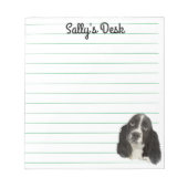 Bloc-note Chiot espagnol Springer anglais (Devant)