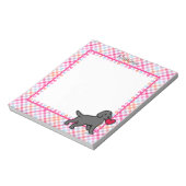 Bloc-note Chiot et coeur rouge du Black Lab personnalisé (Tourné)