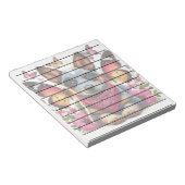 Bloc-note Chiot Heeler entouré de papillons et de fleurs (Incliné)