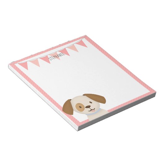 Bloc-note Chiot Mignon (Incliné)