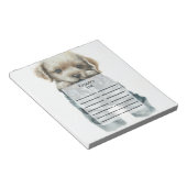 Bloc-note Chiot mignon en Jeans Art (Incliné)