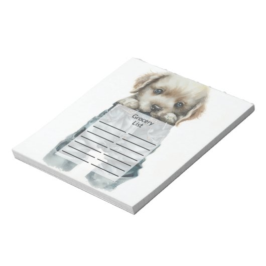 Bloc-note Chiot mignon en Jeans Art (Tourné)