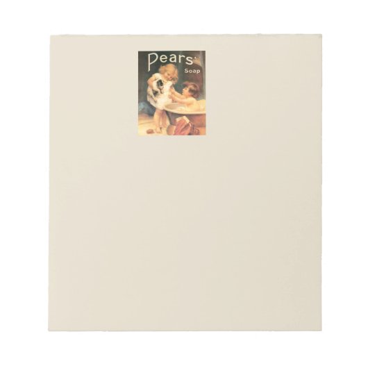 Bloc-note Chiot Prenant Un Bain Vintage Antique (Devant)