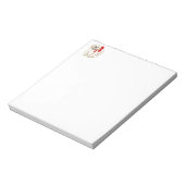 Bloc-note Chiot réducteur d'or avec ruban rouge (Tourné)
