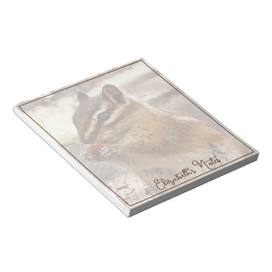 Bloc-note Chipmunk personnalisé (Incliné)