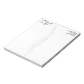 Bloc-note Chiropraticien Moderne Médecin Massage (Tourné)