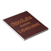 Bloc-note Chocolat à base de vie (Incliné)