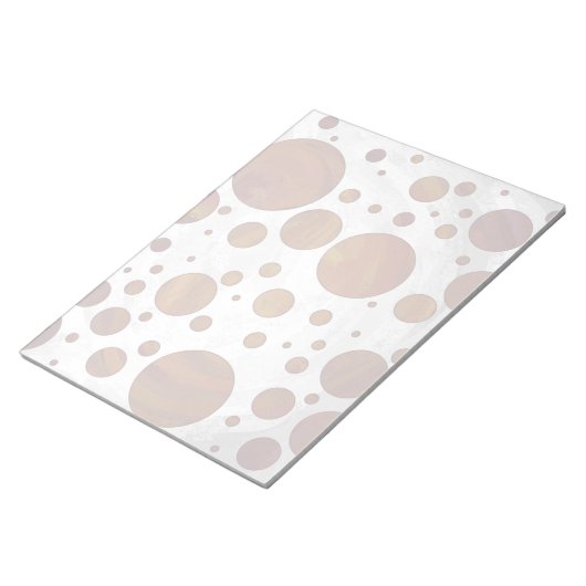 Bloc-note Chocolat Carmel Swirl Polka Dot (Incliné)