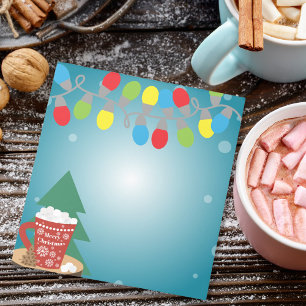 Bloc-note Chocolat Chaud de Fête et Noël de Guirlandes Lumin