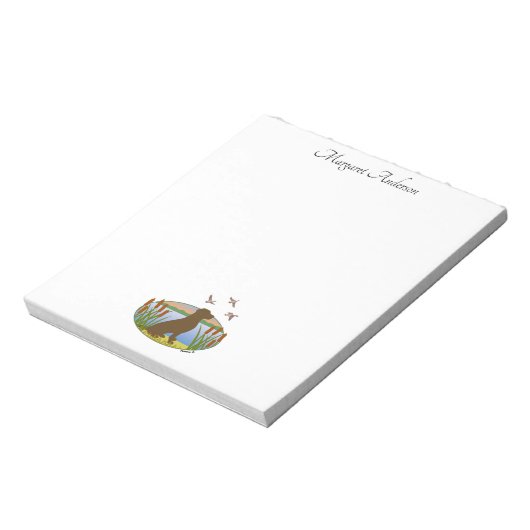 Bloc-note Chocolat Labrador Bird Dog Sunset (Tourné)