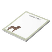 Bloc-note Chocolat Labrador Retriever Lab Chien Nom personna (Tourné)