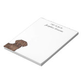 Bloc-note Chocolat Labrador Retriever Lab Chien Nom personna (Tourné)