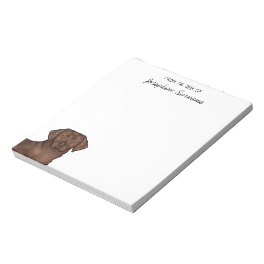 Bloc-note Chocolat Labrador Retriever Lab Chien Nom personna (Tourné)