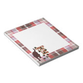 Bloc-note Chocolat personnalisé Lab Maman Plaid (Incliné)