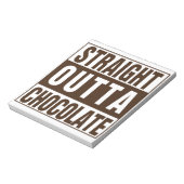 Bloc-note Chocolate Straight Outta Brown (Tourné)