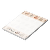 Bloc-note Chocolats Aquarelle Personnalisé (Tourné)