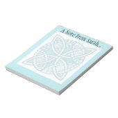 Bloc-note Choisissez votre couleur Celtic Knot Motif décorat (Tourné)