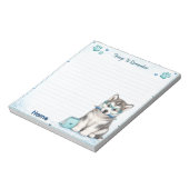 Bloc-note Choses mignonnes de Malamute d'Alaska à retenir (Tourné)