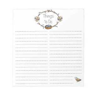 Bloc-note Choses pour faire le bloc - notes