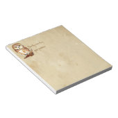 Bloc-note Chouette blanche à mâchoires, Citation de grammair (Incliné)