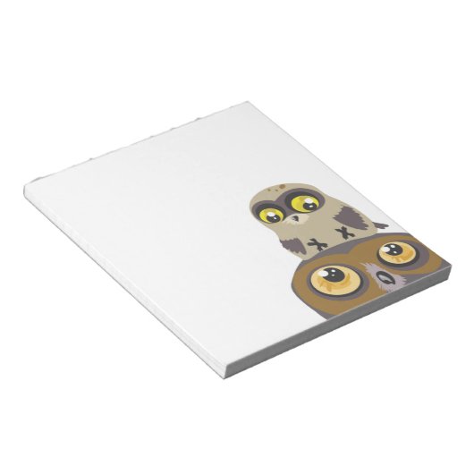 Bloc-note Chouette et bébé~notes (Incliné)