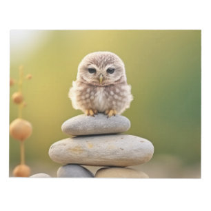 Bloc-note Chouette Oiseau sauvage Animal Tranquille Pacifiqu