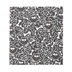 Bloc-note Chouettes et os