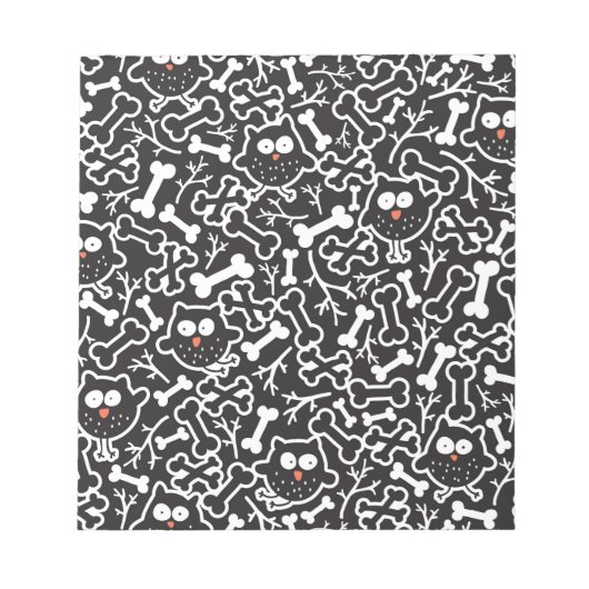 Bloc-note Chouettes et os (Devant)