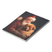 Bloc-note Chow Chow avec Noël Festif du Père Noël (Tourné)