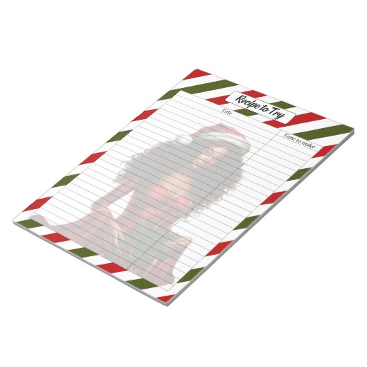 Bloc-note Christmas Beauty Pinup_ Recette à essayer (Incliné)