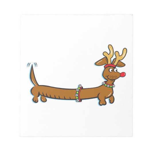 Bloc-note Christmas Dachshund (Devant)
