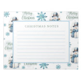 Bloc-note Christmas Snowman (Devant)