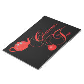Bloc-note Christmas Tea Party, Red Lace (Incliné)