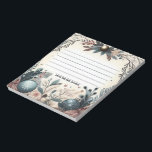 Bloc-note Christmas Winter Wonderland<br><div class="desc">Cet élégant bloc-notes présente une belle scène hivernale avec de délicats flocons de neige, des ornements chatoyants et une végétation luxuriante. Idéal pour mettre en évidence vos pensées, vos idées ou vos listes de choses à faire, ce bloc-notes est un ajout charmant à votre bureau ou à votre planificateur. Profitez...</div>