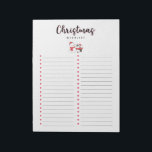 Bloc-note Christmas Wishlist Snowman et Penguin<br><div class="desc">Organisez facilement ce que tous vos proches aimeraient pour Noël avec cet élégant bloc-notes de liste de souhaits de Noël.</div>