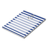 Bloc-note Chrome Anchor on Navy Stripes (Tourné)