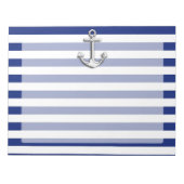 Bloc-note Chrome Anchor on Navy Stripes (Devant)