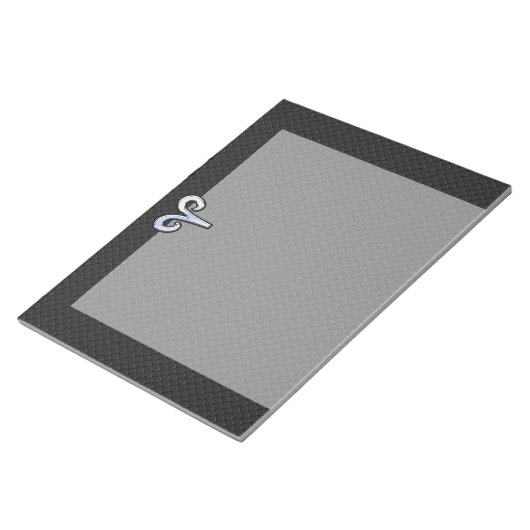 Bloc-note Chrome Comme Aries Signe Zodiaque (Incliné)