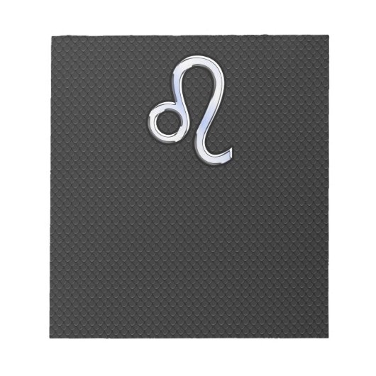 Bloc-note Chrome Comme Leo Zodiac Connexion peau de serpent (Devant)