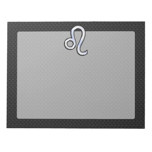 Bloc-note Chrome Comme Leo Zodiac Connexion peau de serpent (Devant)