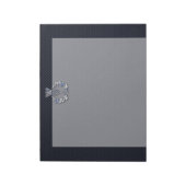 Bloc-note Chrome comme sur Carbon Fibre Print Scottish Thist (Tourné)