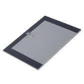 Bloc-note Chrome comme sur Carbon Fibre Print Scottish Thist (Incliné)