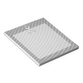 Bloc-note Chrome Comme White Ribbon Sensibilisation Fibre de (Incliné)