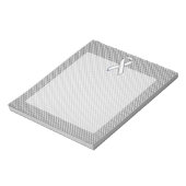 Bloc-note Chrome Comme White Ribbon Sensibilisation Fibre de (Tourné)