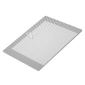 Bloc-note Chrome White Ribbon Sensibilisation Fibre de carbo (Incliné)