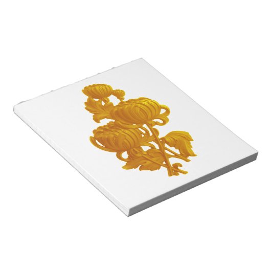 Bloc-note Chrysanthème jaune (Incliné)